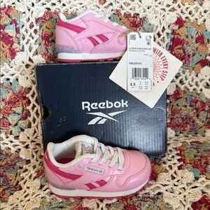 Reebok Pink Sneakers with Comfortable Padded Collar